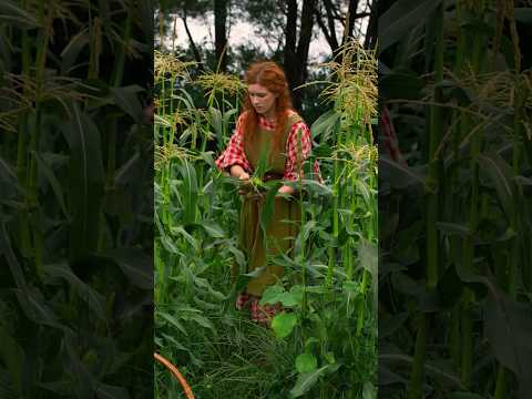 Would you try sweet corn pizza? 🌽🍕 #cookingasmr #countrylife #cottagelife