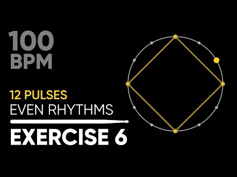 Coordination for drummers • Triplets Exercise 6 • 100 BPM