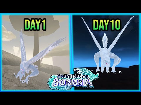 เอาชีวิตรอด 10 วันกับสัตว์ปีกขนาดใหญ่ corvurax  │roblox creatures of sonaria ไทย