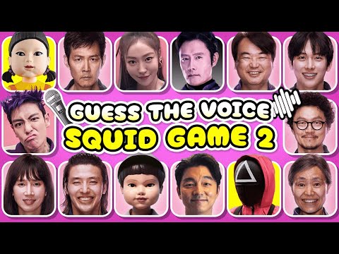 SQUID GAME 2 QUIZ 😱🎲🦑 Guess the Characters by Their Voice 🔊| Mouse Quiz ✅