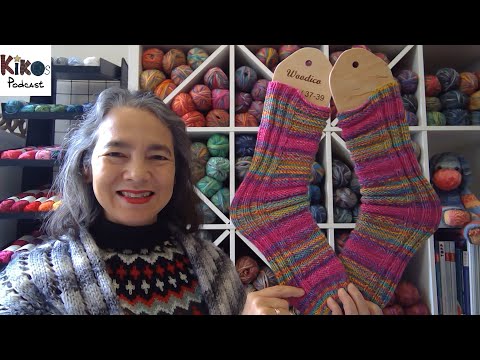 Kiko's Knitting Podcast #220 - Big Pink Banana Socks