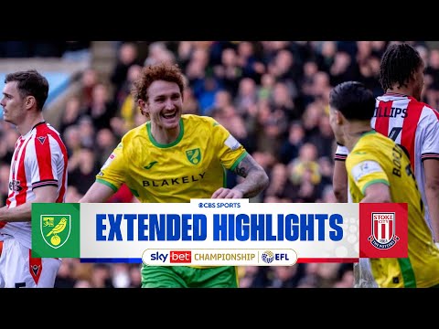 Norwich City vs. Stoke City: Extended Highlights | EFL Championship | CBS Sports Golazo