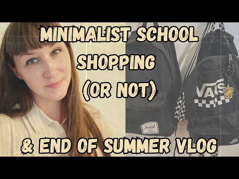 Summer Vlog | Decluttering My Closet | A Minimalist's Thoughts on School Shopping | Simplicity