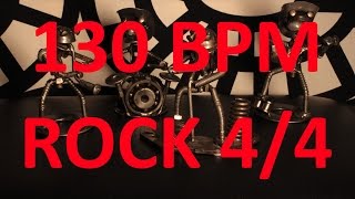 130 BPM - ROCK - 4/4 Drum Track - Metronome - Drum Beat