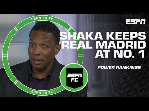 ‘NEVER ARGUE WITH SCIENCE’ 🖥️ Shaka keeps Real Madrid at No. 1 | ESPN FC