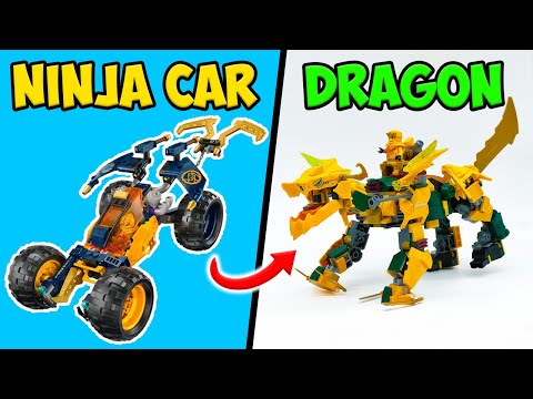 I turned a Lego Ninjago Car into a DRAGON! 🐉