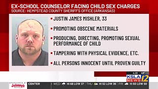 Former Arkansas school counselor facing child sex charges