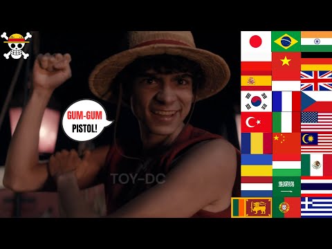 Luffy’s First Gum Gum Pistol in Different Languages I One Piece Live Action