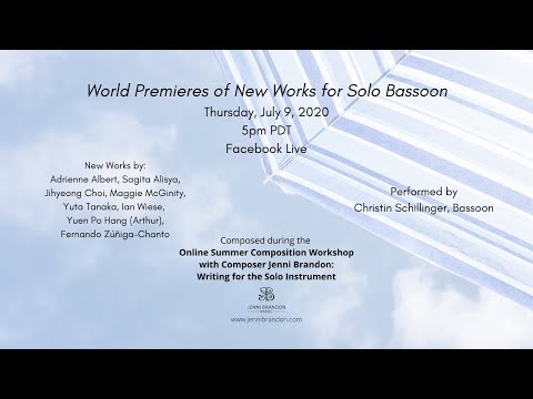 World Premieres of New Works for the Solo Bassoon