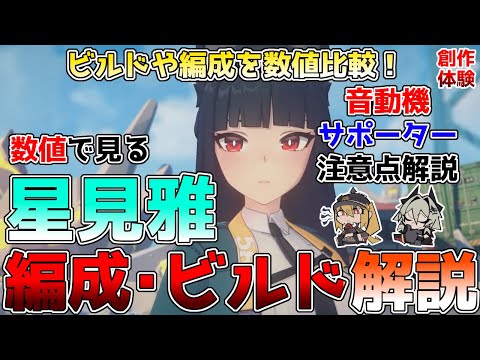 【ゼンゼロ】最強アタッカー星見雅(みやび)のビルド、編成比較！オススメの音動機、ディスク、サポートなどを紹介！