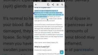what is the 🔥lipase ll 👈#biology #generalscience #digestive #stomach