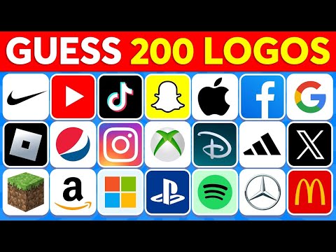 Guess the Logo in 2 Seconds | 200 Famous Logos 🍏🥇 Logo Quiz 2025