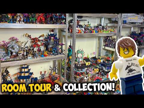 My Full LEGO Collection! (Room Tour) | Shelves, Storage, Studio, & More!