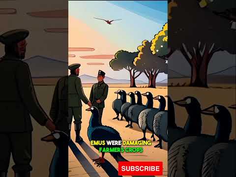 The Great Emu War,When Australia Battled Birds #history #shorts #subscribe