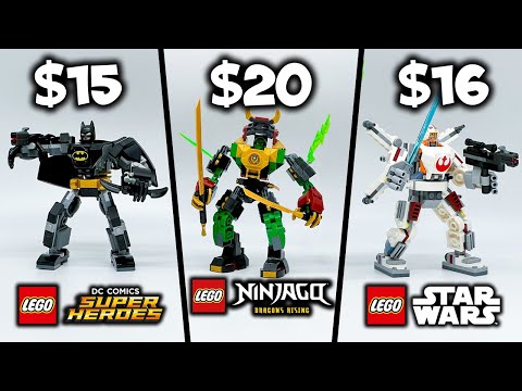 Ninjago vs Star Wars vs Batman - Which LEGO Theme has the BEST Small Mech? (Spring/Summer 2024)