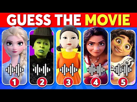 Guess the MOVIE by the SONG | Squid Game 2🦑Wicked✨Moana 2⛵Encanto🌺and more