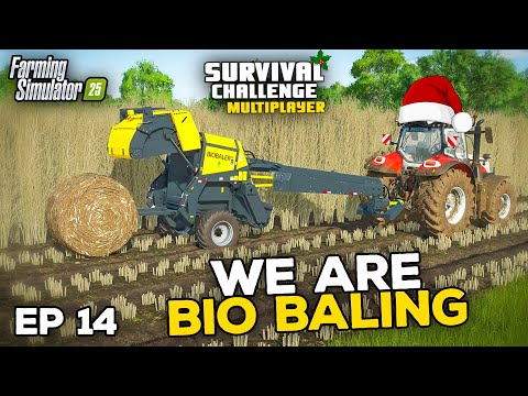 WE ARE BIOBALING POPLAR...FINALLY!!! | Farming Simulator 25 - Survival Challenge | Episode 14