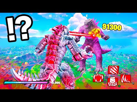 バトロワ中にメカゴジラになって大暴れしてみたら...【フォートナイト / Fortnite】