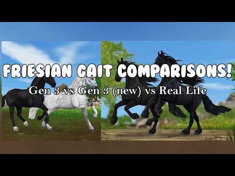 GEN 3.5 AND 3 FRIESIAN GAIT COMPARISONS (2024) // SakuraStallion