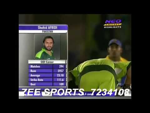 Shahid afridi amazing hundred aganist Sri Lanka in asia cup