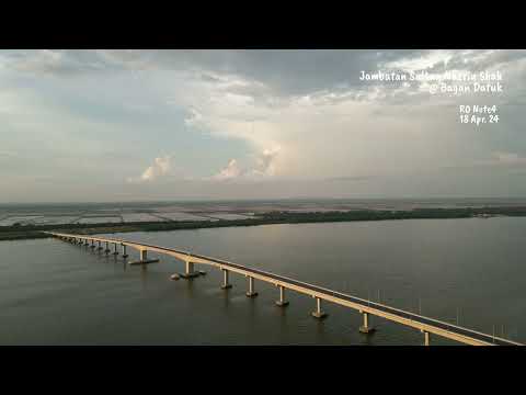 Flight#199 Beautifully Built Sultan Nazrin Shah Bridge @ Bagan Datuk