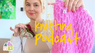 ✨Knitting Podcast💕PetiteKnit Jenny Sweater🧸Baby Knits, and a 🧦Sock Garland✨