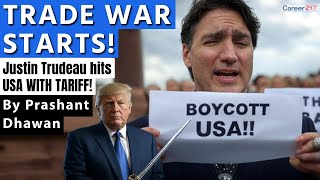 Canada Declares Trade War on USA | BOYCOTT USA Says Justin Trudeau