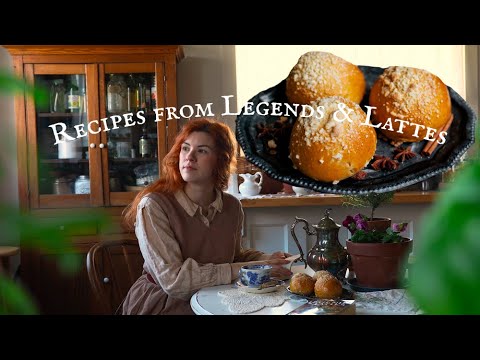 Thimblets and Ginger Lassy Buns from Legends & Lattes ☕️ Cozy Vlog Country Living Cooking ASMR