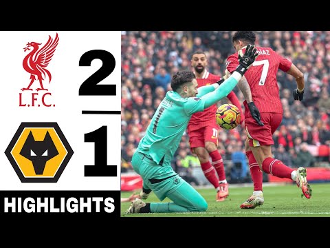 🔴 Liverpool vs Wolves 2-1 | Mo Salah & Luis Diaz Goals | Premier League Highlights & Goals