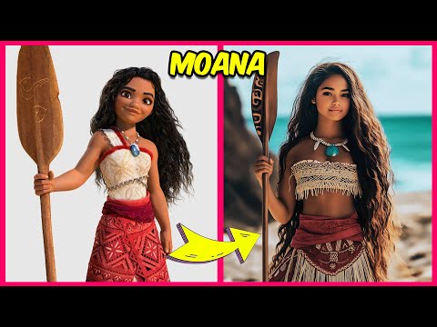 Disney Characters in Real Life + Guess Disney Songs 🎙️🌈🎶 Moana 2, Inside Out 2, Elsa