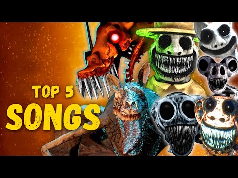 TOP 5 ZOOCHOSIS & ZOONOMALY SONGS | ZOOKEEPER, SMILE CAT, MONSTER ELEPHANT, Zoonomaly Zoochosis MORS