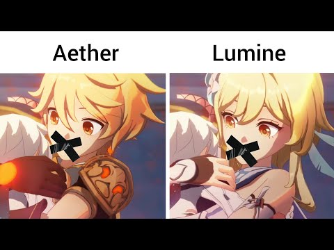 THEY REMOVED AETHER AND LUMINE'S VA 😭