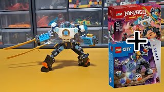 The easiest way to upgrade Zane's Battle Suit Mech. Combining LEGO Sets 71827 and 60428