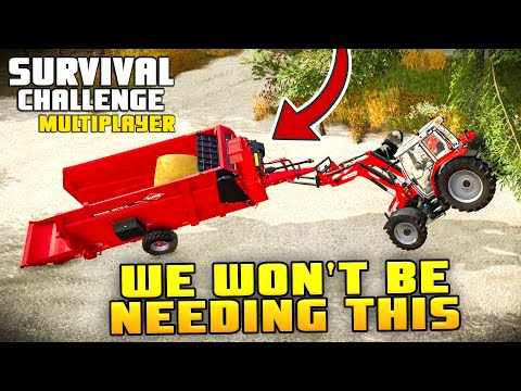 WE WON'T BE NEEDING THIS... | Survival Challenge CO-OP | FS22 - Episode 79