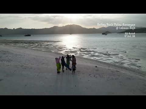 Flight#233 Happy Evening at Sand Bar Karangan Island @ Labuan Bajo