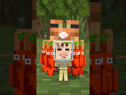 ピクミンVSカエル【minecraft animation】Pikmin VS Frog