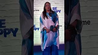 Geeta Kapur Attend At Blue Carpet Of Film Be Happy. #geetakapur #spotted #e24