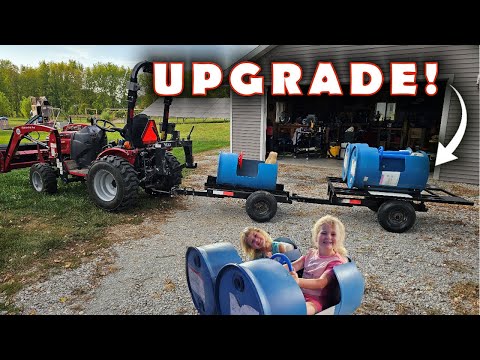 Two-seater Barrel Train Upgrade - The kids want that pumpkin farm ride! Arccaptain MIG200