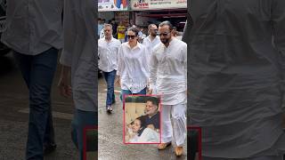 Saif Ali Khan & Karisma Kapoor ARRIVE for Malaika Arora’s Dad’s last rites💔 | #shorts #bollywood