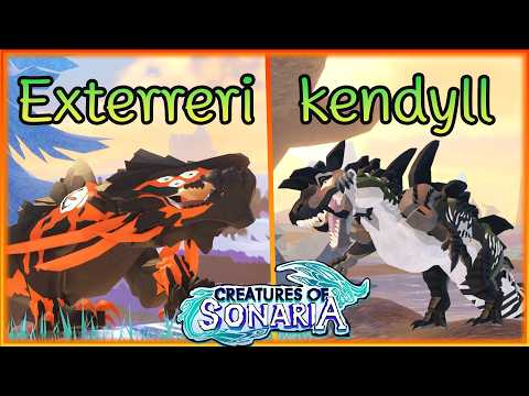 kendyll vs exterreri ใครจะชนะไปดู  │roblox creatures of sonaria ไทย