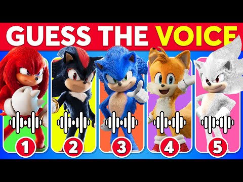 Guess The Sonic the Hedgehog 3 Characters by Voice 🎬🦔💙 Sonic the Hedgehog 3 Movie Quiz