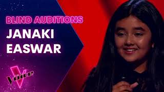 Janaki Easwar   Lovely   The Voice Australia 2021 Full Blind Audition