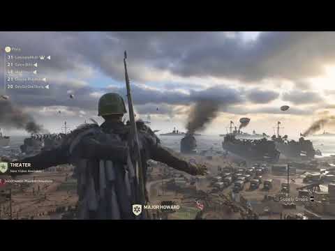 HOW TO GLITCH ON ROOF IN HQ - Call of Duty® WWII (Fall 38 ft Achievement)