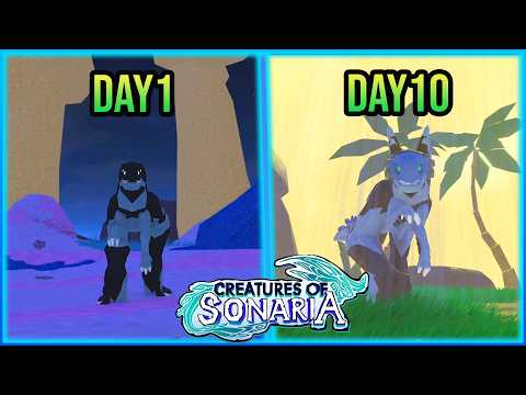 เอาชีวิตรอด 10 วันกับ- อิมอร์น  │roblox creatures of sonaria ไทย