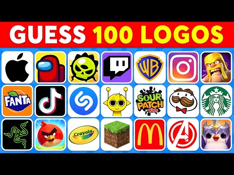 Guess the Logo in 3 Seconds | 100 Famous Logos 🍏🥇 Logo Quiz 2025