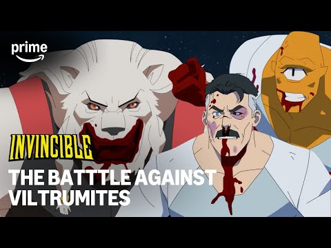 Allen The Alien and Battle Beast Save Omni-Man | Invincible Season 3 | Prime Video