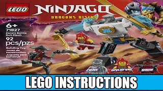 LEGO Instructions - Ninjago - 71827 - Zane's Battle Suit Mech - Dragons Rising Season 3