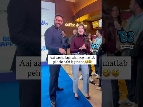 Abhishek and Nora share playful banter with the paparazzi🤣🔥