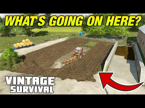 WHY AM I PLOUGHING UP THE YARD? - Vintage Survival Farming Simulator 22 | Episode 30