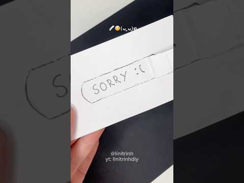 Cute way to say “Sorry” #diy #giftidea #papercraft